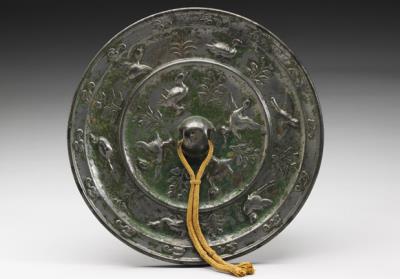 图片[2]-Bronze mirror with waterfowl and flowers, high Tang dynasty, 7th-8th century-China Archive